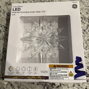 GE 11" Christmas Color Effects Multicolor LED RGB Bethlehem Star Tree Topper